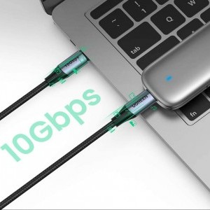 Ugreen US355 USB-C - USB-C 3.1 Gen.2, PD, 5A, 100W, 4K, 10Gbps, 1m (fekete)-5
