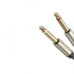 Ugreen AV126 3.5mm-es TRS kábel 2x TS 6.35mm - 3m (szürke)-1