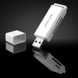 Ugreen CM104 SD/microSD USB 3.0 kártyaolvasó fekete-1