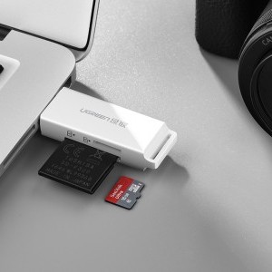 Ugreen CM104 SD/microSD USB 3.0 kártyaolvasó fekete-4