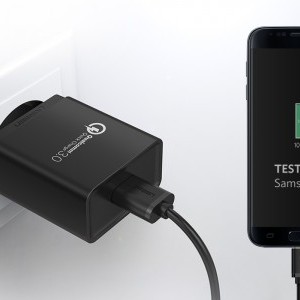 Ugreen hálózati töltő adapter CD122, 18W, QC 3.0, USB (fekete)-4