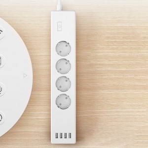 Meross MSS425FHK Okos WiFi (EU) elosztó, 4 aljzat + 4x USB (HomeKit),-1