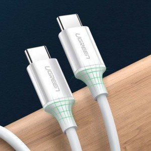 Ugreen US264 USB-C - USB-C kábel, 60W, 2m (fehér)-6