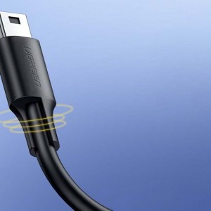 Ugreen US132 USB - mini USB kábel, 2m (fekete)-1