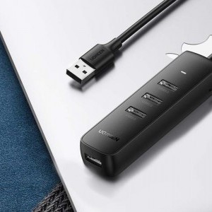 Ugreen CM416 4 az 1-ben USB HUB elosztó adapter, 0.25m (fekete)-4