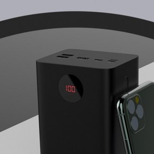 Romoss PEA60 Powerbank, 60000mAh, QC + PD, 22.5W (fekete)-6