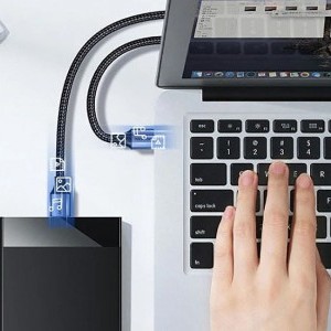 Ugreen (USB-A USB-A) USB3.0 kábel 2A, 0.5m (fekete)-2