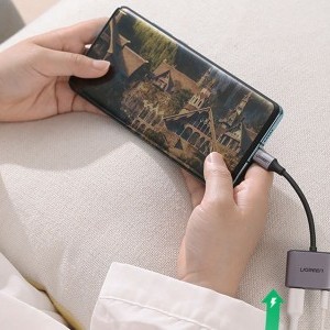 UGREEN CM231 audioadapter USB-C - mini jack 3,5 mm (szürke)-2