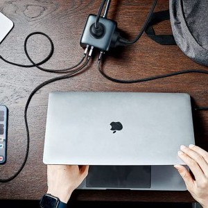 UGREEN CD268 hálózati elosztó EU, 65W, 1,8m (fekete) USB portokkal-4