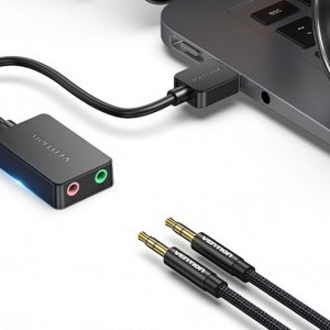 Vention külső USB 2.0 hangykártya 15cm-2