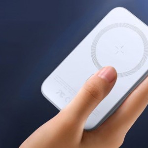 Mini Vezeték nélküli PowerBank 20W 10000mAh Joyroom JR-W020 (fehér) magsafe-5