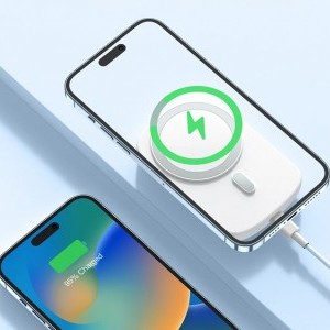 Wireless powerbank 6000mAh Joyroom JR-W030 20W MagSafe gyűrűvel és állvánnyal - lila-4