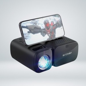 BlitzWolf BW-V3 Mini LED beamer / projektor, Wi-Fi + Bluetooth (fekete)-2