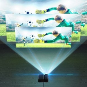 BlitzWolf BW-V3 Mini LED beamer / projektor, Wi-Fi + Bluetooth (fekete)-4