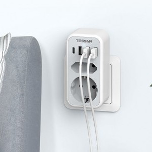 Tessan Fali Aljzat, elosztó TS-328-DE USB porttal-1