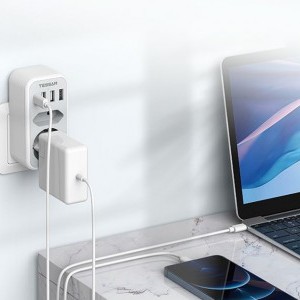 Tessan Fali Aljzat, elosztó TS-328-DE USB porttal-2