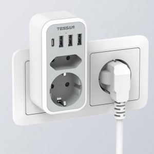 Tessan Fali Aljzat, elosztó TS-328-DE USB porttal-4
