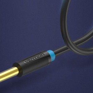 Audio Kábel TRS 3.5mm - 6.35mm Vention BABBG 1,5m, Fekete-2