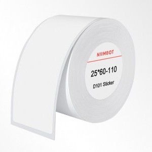 Niimbot hőpapír címkék 25x60 mm, 110 db (Fehér)-1