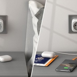 Tessan Fali Aljzat TS-332-DE  USB porttal elosztó-3