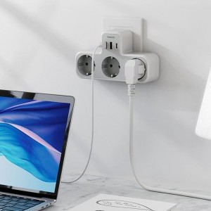 Tessan Fali hálózati elosztó TS-323-DE-C USB porttal-1