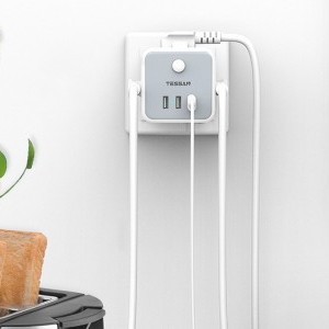 Tessan Fali Aljzat TS-301-DE-C elosztó USB porttal-4