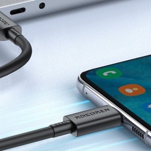 Rocoren USB-C - USB-C Simples Series 2m 100W gyorstöltő kábel (fekete)-3