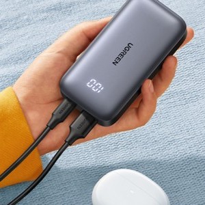 Powerbank 10000mAh Ugreen Nexode PB502, USB + USB-C, 30W PD (fekete)-5