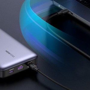 Powerbank 25000mAh Ugreen PB205, USB + 2x USB-C, 145W PD (szürke)-7