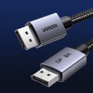 DisplayPort 1.4 Kábel Ugreen DP120, 8K 60Hz, 32.4Gbps, 2m (fekete)-4