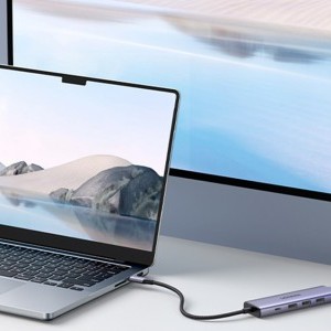 Multifunkciós HUB 5 az 1-ben USB-C - HDMI 1.4 / 3 x USB-A / USB-C PD 100W Ugreen CM511 - szürke-3