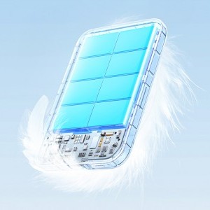 Mágneses powerbank 10000mAh Ugreen PB561, USB-C, 15W (bézs)-5