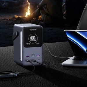 Ugreen PB770 48000mAh powerbank, 2x USB + 4x USB-C, 300W (szürke)-3
