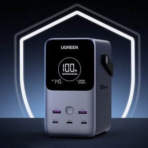 Ugreen PB770 48000mAh powerbank, 2x USB + 4x USB-C, 300W (szürke)-10