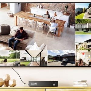 IP Kamera ZOSI C225 4 db WiFi 5MP + NVR 8 csatornás + 2TB HDD-6