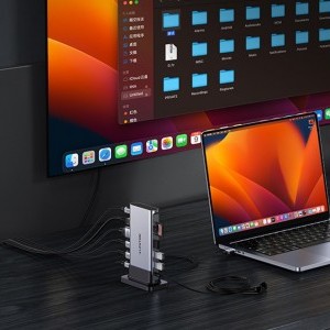 Lention dokkoló állomás AV USB-C szürke-3