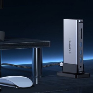 Lention dokkoló állomás AV USB-C szürke-4