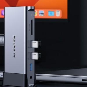 Lention dokkoló állomás AV USB-C szürke-5