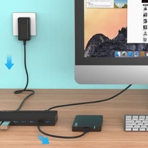 Orico 7xUSB 3.0 Hub Adapter (fekete) USB elosztó-2