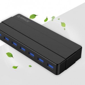 Orico 7xUSB 3.0 Hub Adapter (fekete) USB elosztó-10