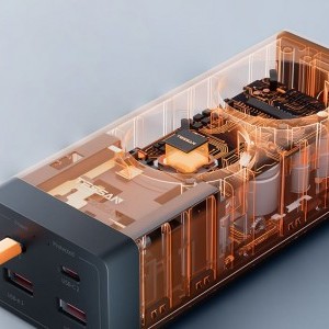 Hálózati elosztó TESSAN TS-FS01DE00 USB portokkal (2x USB-A, 2x USB-C)-4