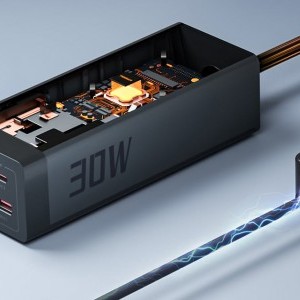 Hálózati elosztó TESSAN TS-FS01DE00 USB portokkal (2x USB-A, 2x USB-C)-5