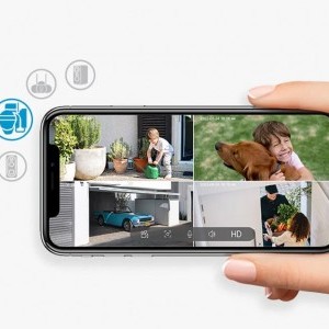 Vezeték nélküli 5MP WiFi kültéri kamera ieGeek ZS-GX4S fekete napelemes-6