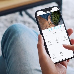 Vezeték nélküli 3MP WiFi kültéri kamera ieGeek ZS-GX3S fehér napelemmel-7