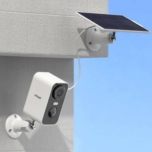 Vezeték nélküli 3MP WiFi kültéri kamera ieGeek ZS-GX3S fehér napelemmel-8