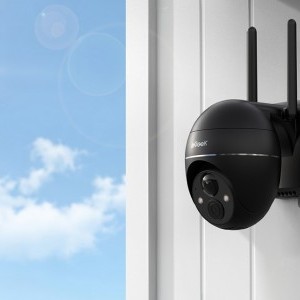 Vezeték nélküli 3MP WiFi Kültéri Kamera ieGeek ZS-GX1S fekete 5200mAh-2