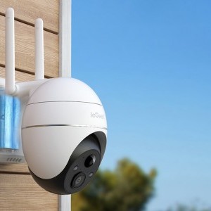 Vezeték nélküli 3MP WiFi kültéri kamera ieGeek ZS-GX1S fehér 5200mAh-2