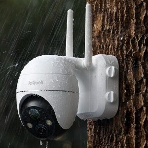 Vezeték nélküli 3MP WiFi kültéri kamera ieGeek ZS-GX1S fehér 5200mAh-6