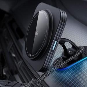 ESR Halolock Magnetic QI2 autós telefontartó MagSafe 15W induktív töltővel a légbeömlőhöz - fekete-4