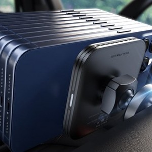 ESR Halolock Magnetic QI2 autós telefontartó MagSafe 15W induktív töltővel a légbeömlőhöz - fekete-11